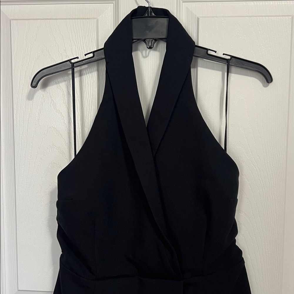 NWOT Abercrombie Black Halter Dress skort - Picture 3 of 8